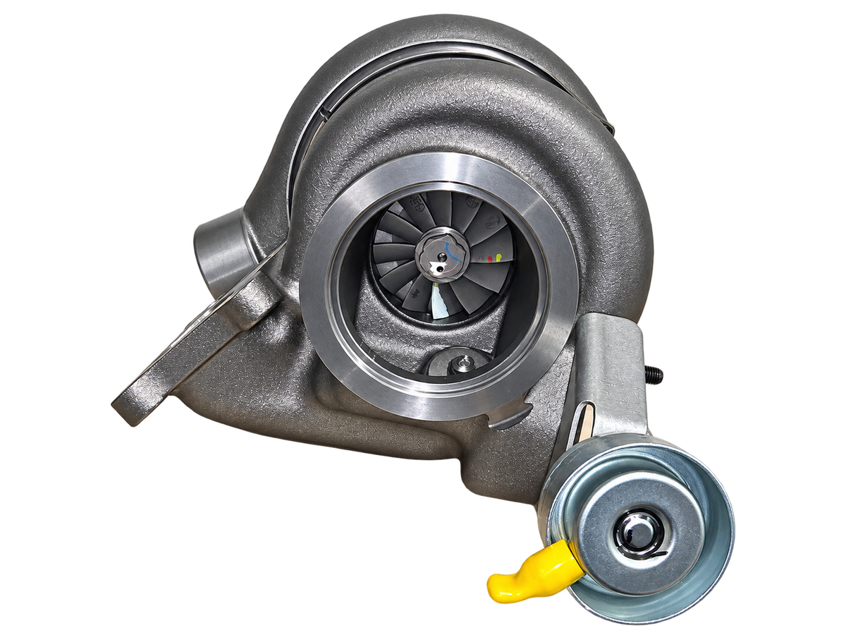 741154-9011S turbocharger — turbine and actuator view