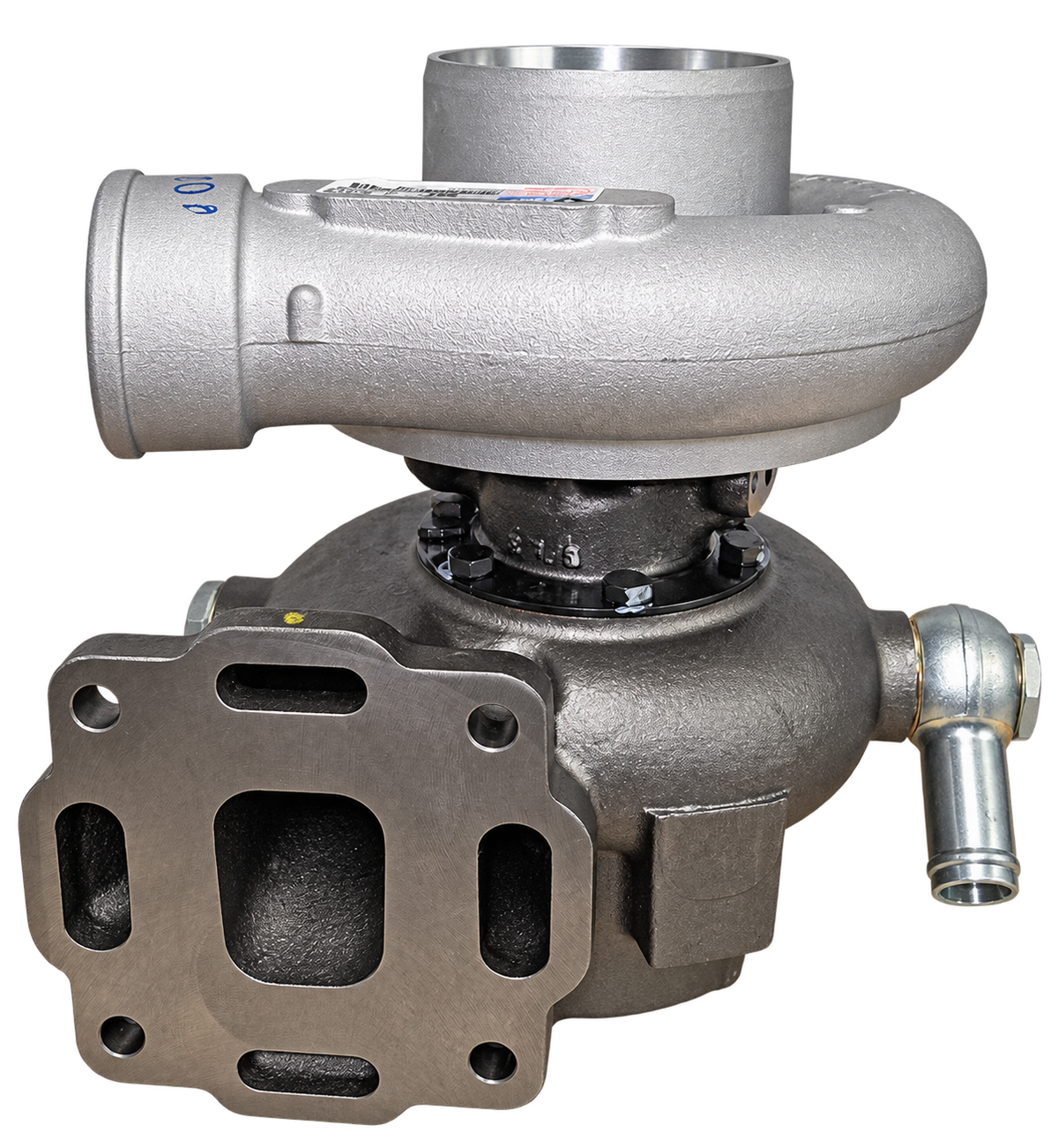 Holset 4039701 HX40M marine turbocharger — mounting flange view