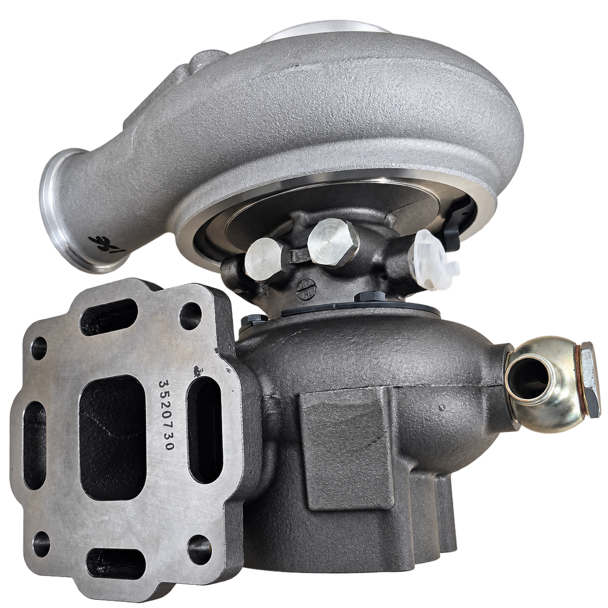 Holset 4040919 HX35M marine turbocharger — side view