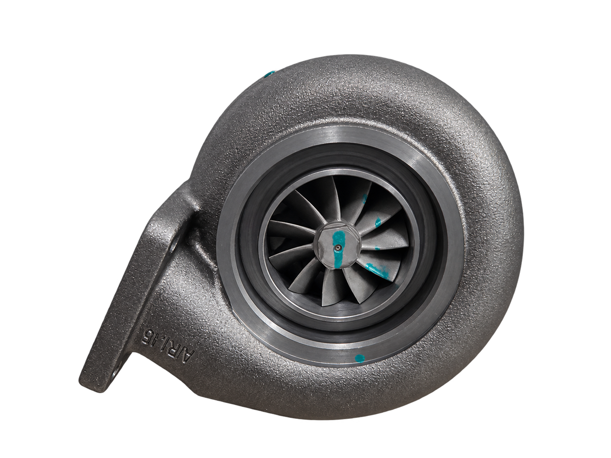 409640-5004 turbocharger turbine outlet view