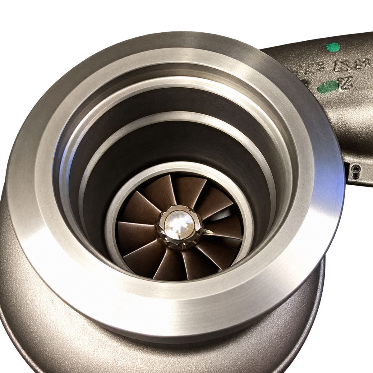 178045 turbocharger — inlet close-up