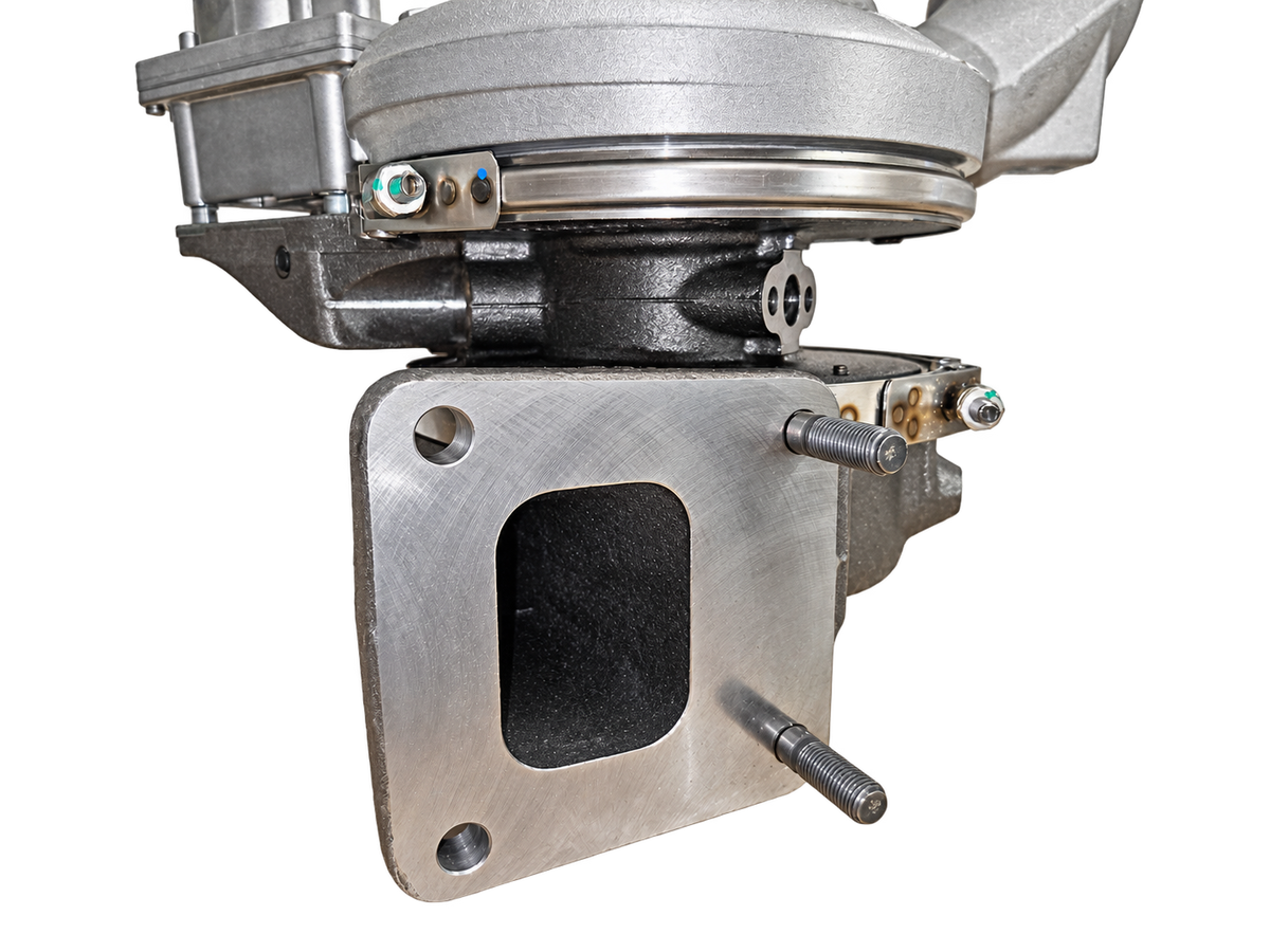 BorgWarner 12639880003 turbocharger — mounting flange detail